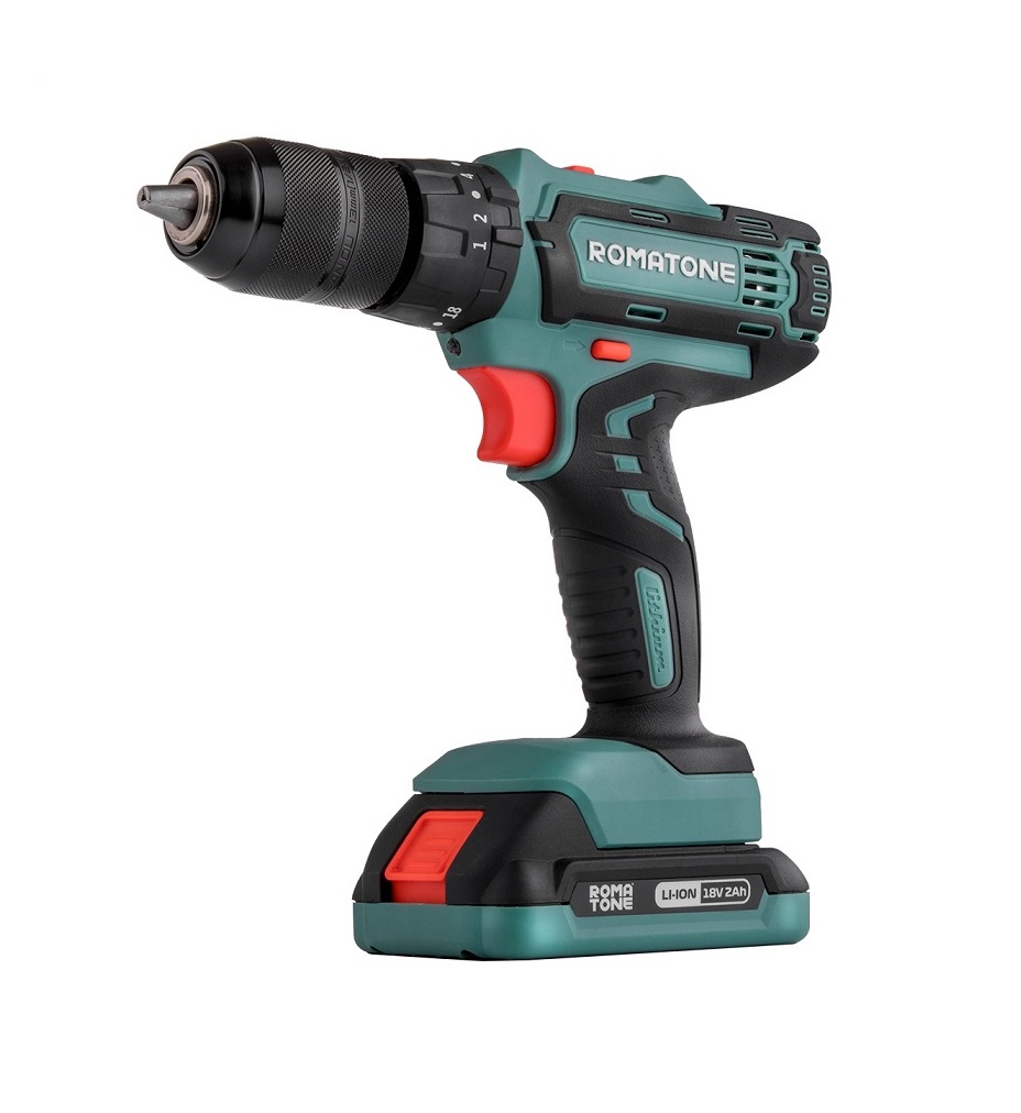 ۱۹دریل پیچ گوشتی شارژی 18 ولت روماتون کد 4165